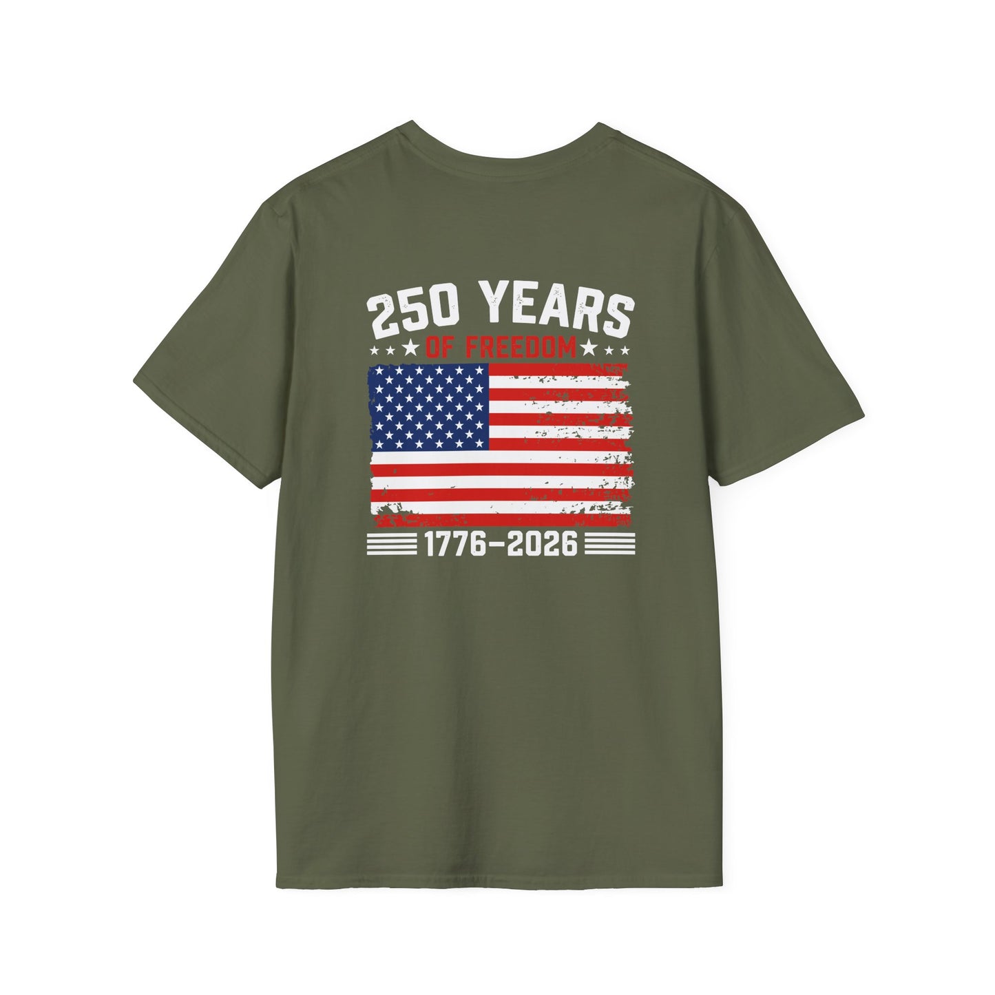 250 Years of Freedom T-Shirt — 1776–2026 American Flag Tee