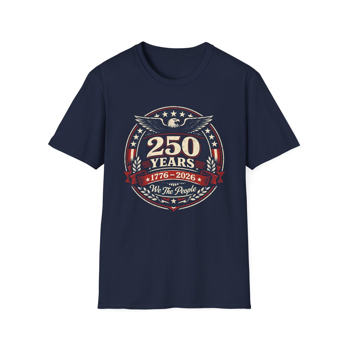 250 Years 1776–2026 Patriotic T‑Shirt — American Eagle Semiquincentennial Celebration