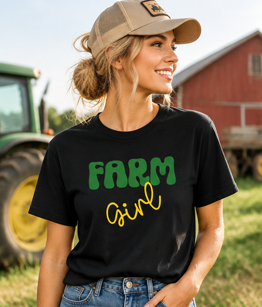 Farm Girl T-Shirt | Country Graphic Tee| Gildan 64000 Softstyle