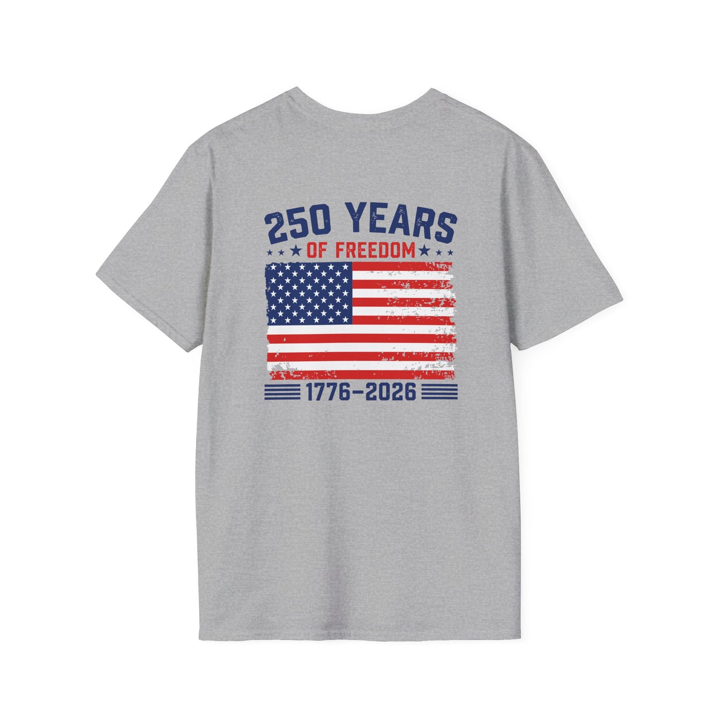 250 Years of Freedom T-Shirt — 1776–2026 American Flag Tee