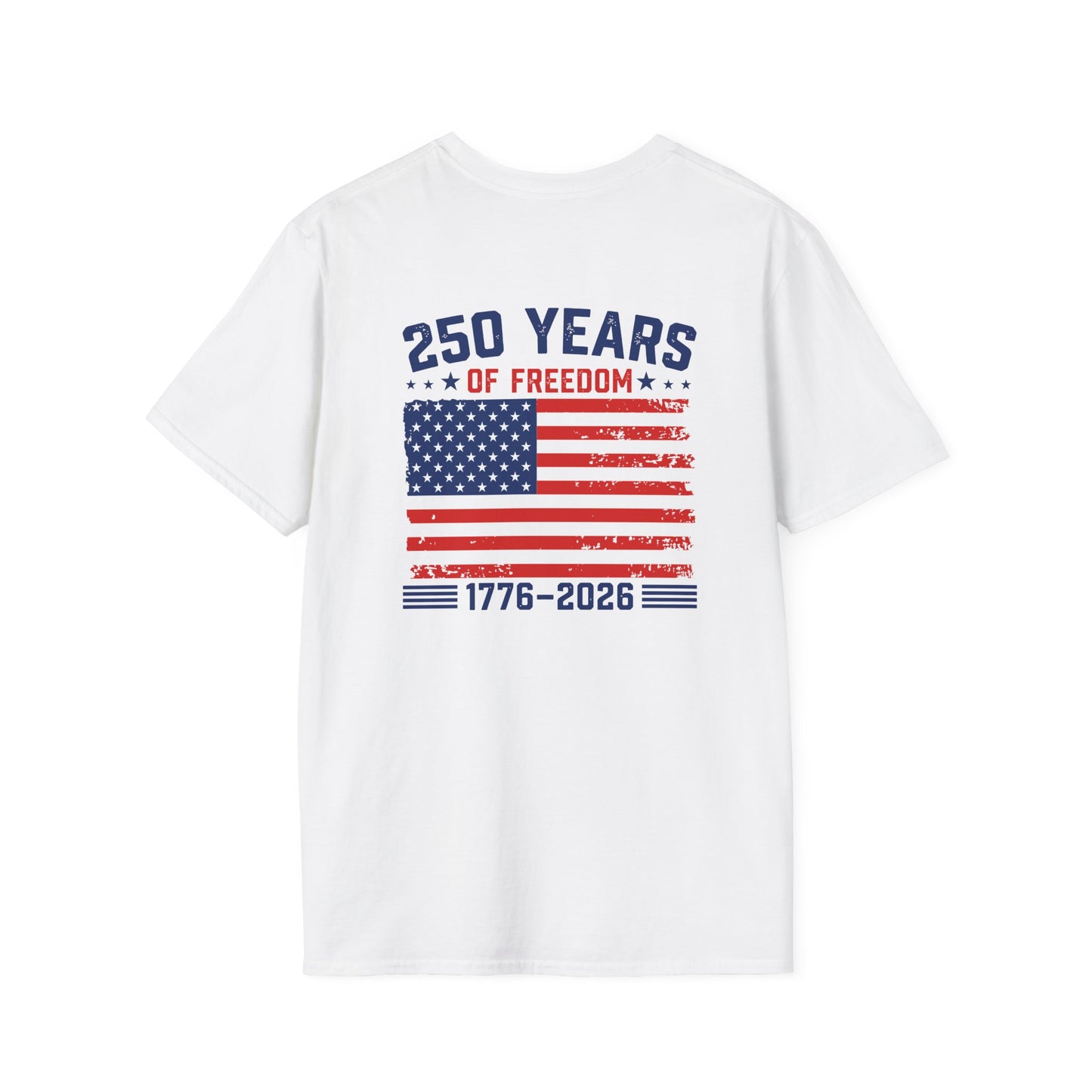 250 Years of Freedom T-Shirt — 1776–2026 American Flag Tee